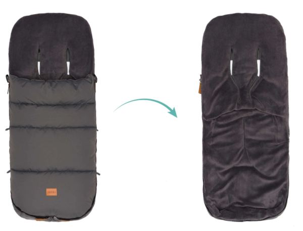 Winterfußsack Kinley grau